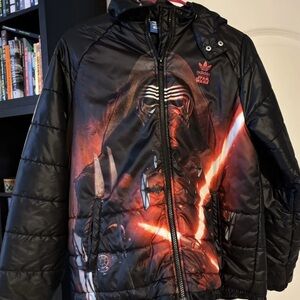 STAR WARS Adidas Kylo Ren puffer jacket size Youth Large